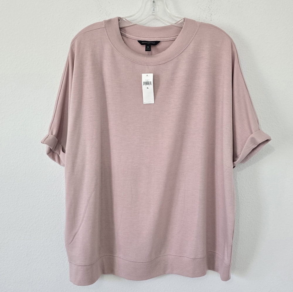 Banana Republic Blush Pink Dolman Top Women's XL